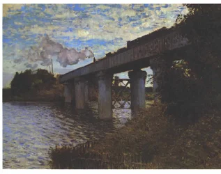 Die Eisenbahnbrücke in Argenteuil